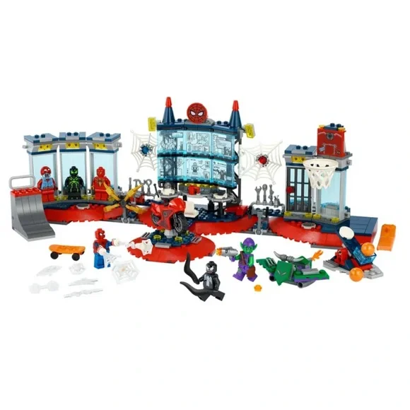 Spiderman hotsell lair toy